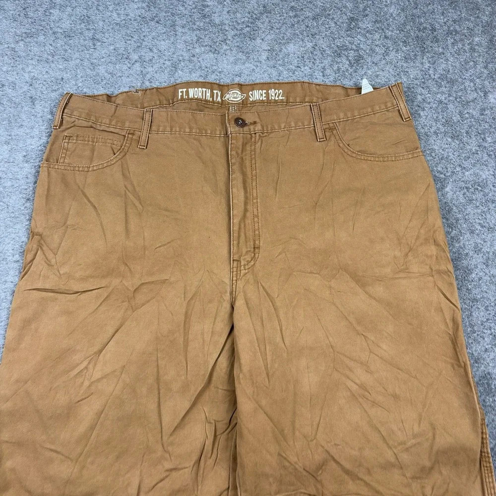 Dickies Canvas Work Shorts Mens 40 Brown Relaxed Fit Utility Rugged Workwear